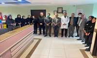 دیدار معاون درمان و مدیر امور پرستاری استان  باکارکنان و بیماران بخش خون و انکولوژی مرکز