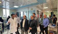 بازدید رئیس سازمان مدیریت و برنامه ریزی استان بیمارستان شهید مطهری