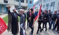 بدرقه کاروان دانشگاه علوم پزشکی ارومیه جهت شرکت در مراسم تشییع آقای شهید ایران