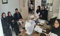 بازدید کارشناسان سازمان انتقال خون استان از واحد بانک خون بیمارستان مهر امام علی (ع) تکاب