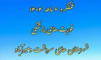 گزارش عملکرد واحد فوریت‌های پزشکی شهرستان‌های سردشت و میرآباد در شش ماهه اول سال ۱۴۰۴