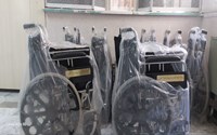 اهدای ۸ دستگاه ویلچر به بیمارستان خاتم‌الانبیاء سلماس
